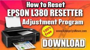 EPSON L380/L383/L385/L485 Resetter Adjustment Program